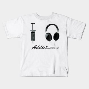 I am A Music Addict Kids T-Shirt